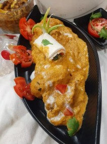 Paneer Rolls in rich gravy